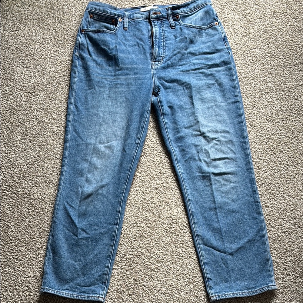 Madewell the perfect vintage crop jeans Size 30